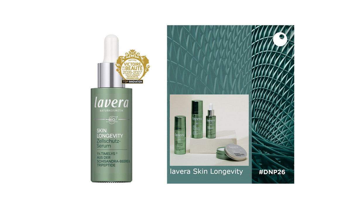 Skin Longevity von lavera erzielt zwei bedeutende Anerkennungen in Europa