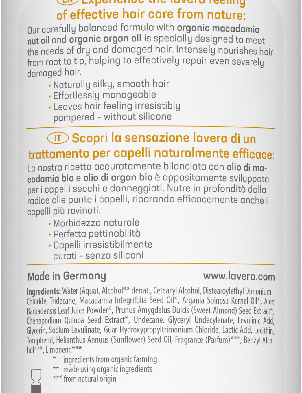 lavera Balsamo Riparazione & Nutrimento profondo