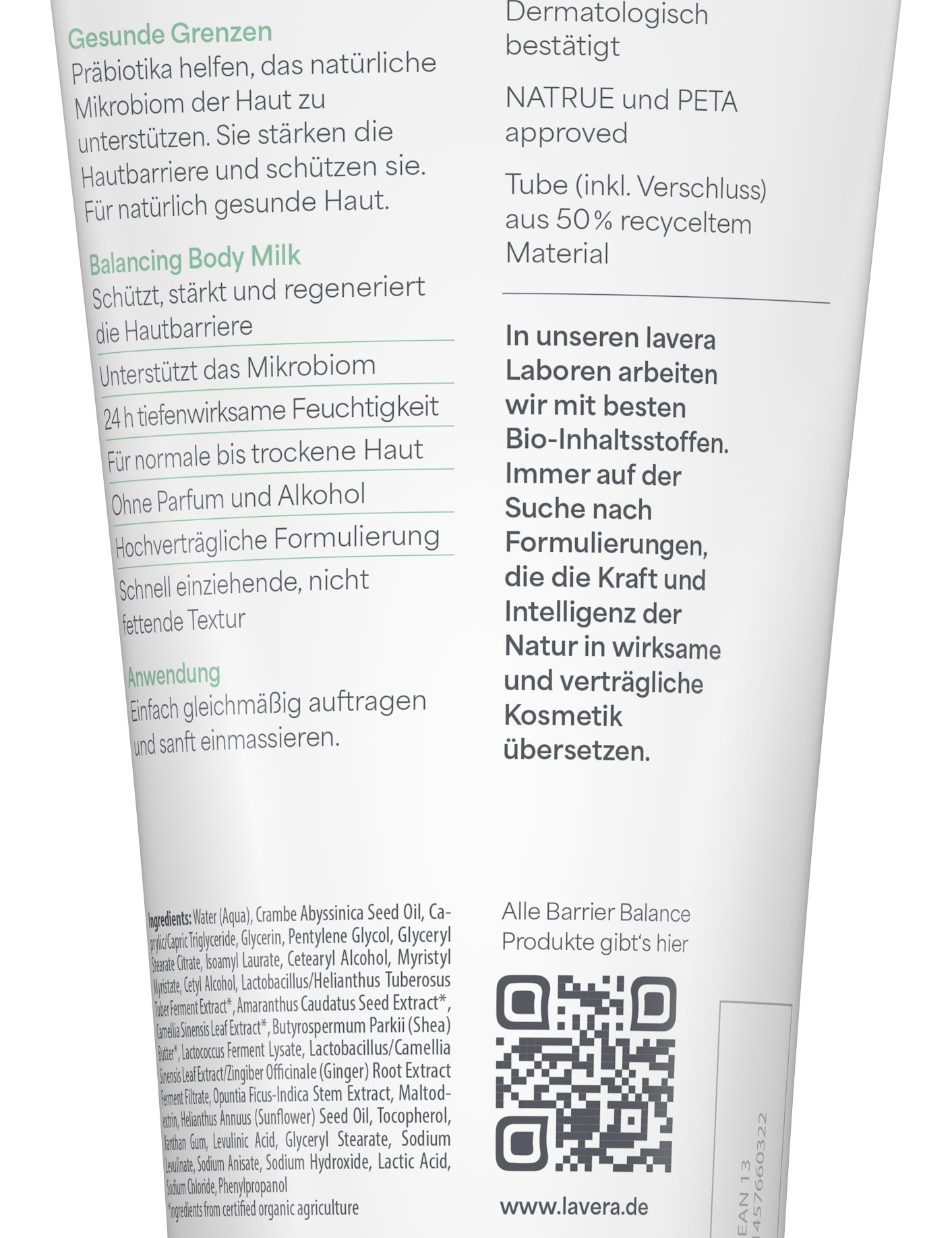 lavera Barrier Balance Latte Corpo