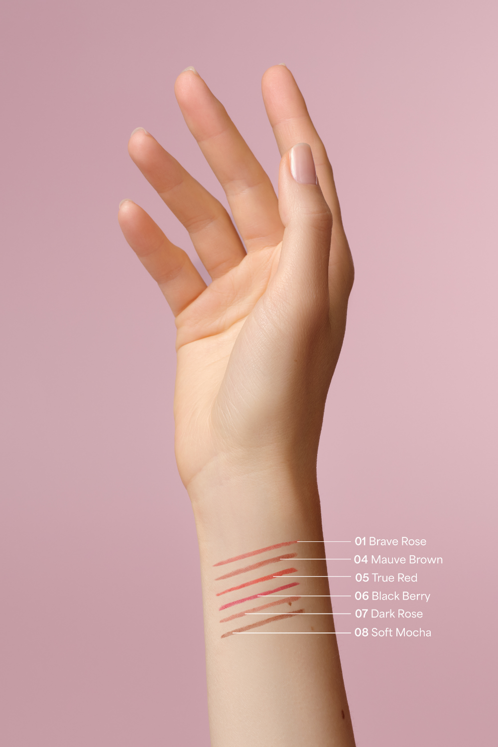 lavera Lip Contour -Soft Mocha 08- durante l'applicazione