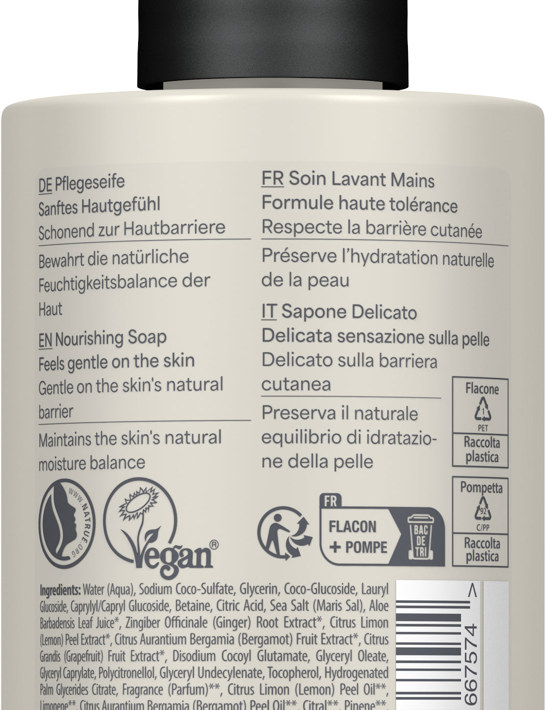 lavera Sapone Delicato Limone Bio & Zenzero Bio