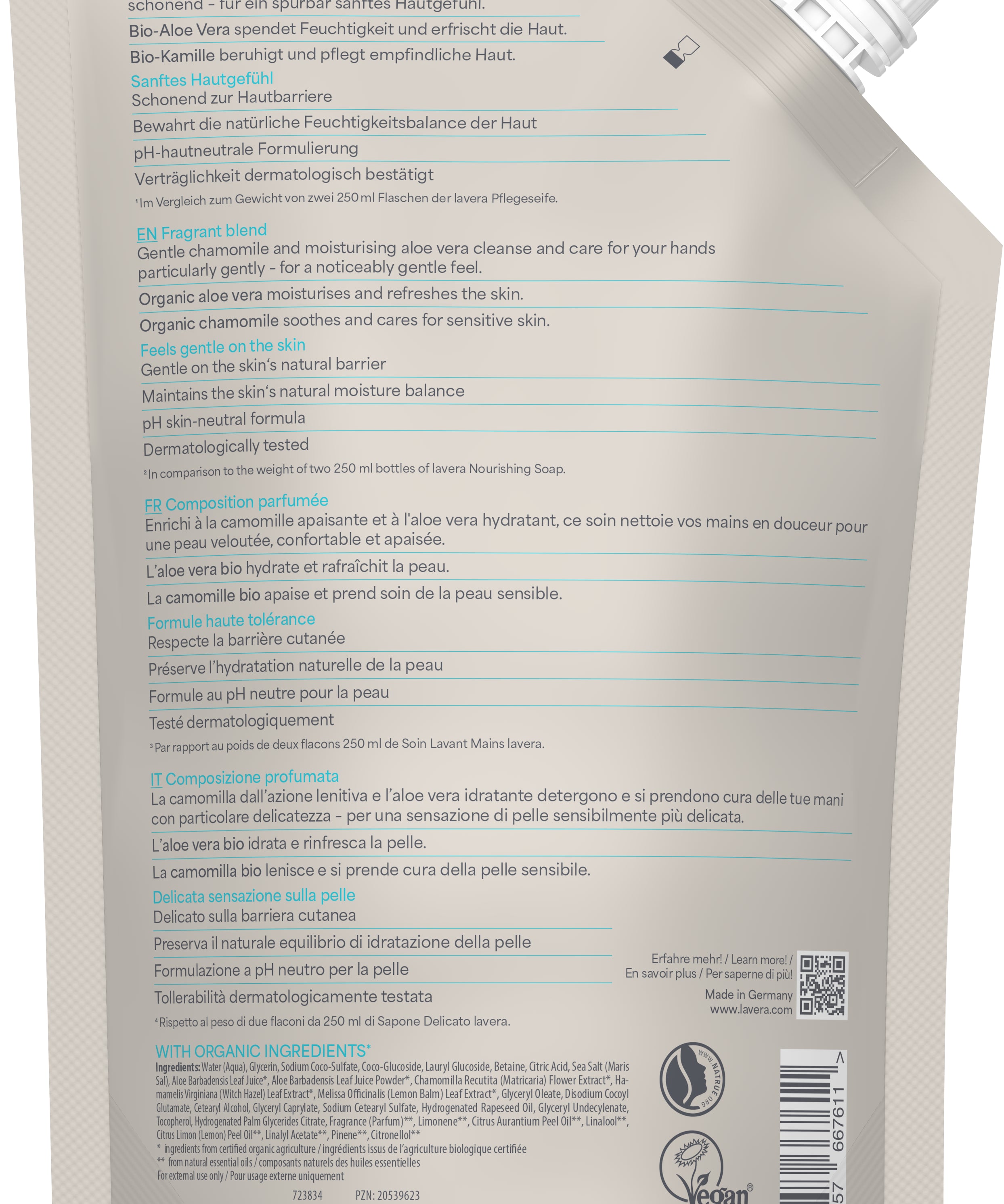 lavera Busta ricarica di sapone liquido delicato basis sensitive