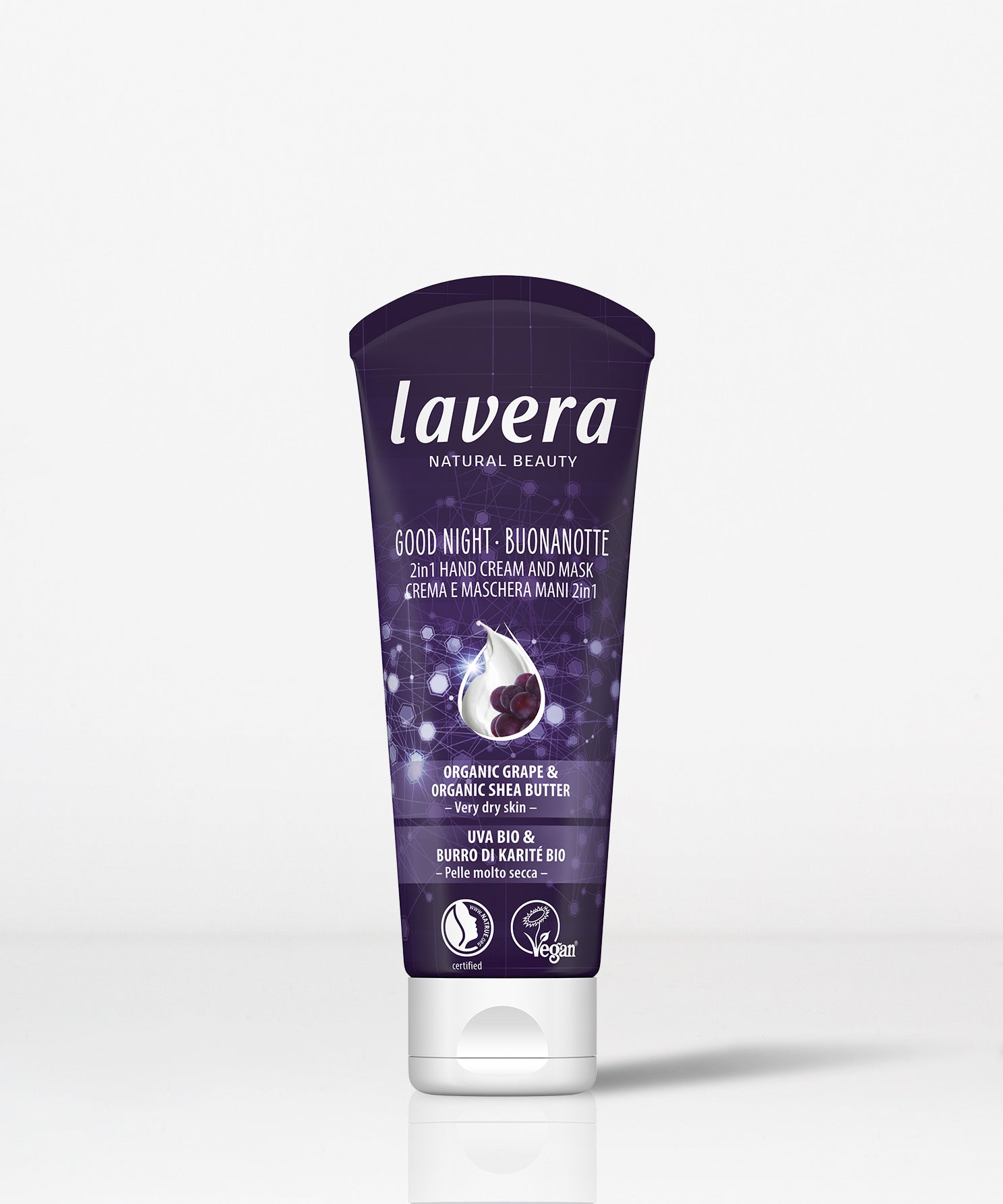 lavera Buonanotte Crema e Maschera Mani 2in1