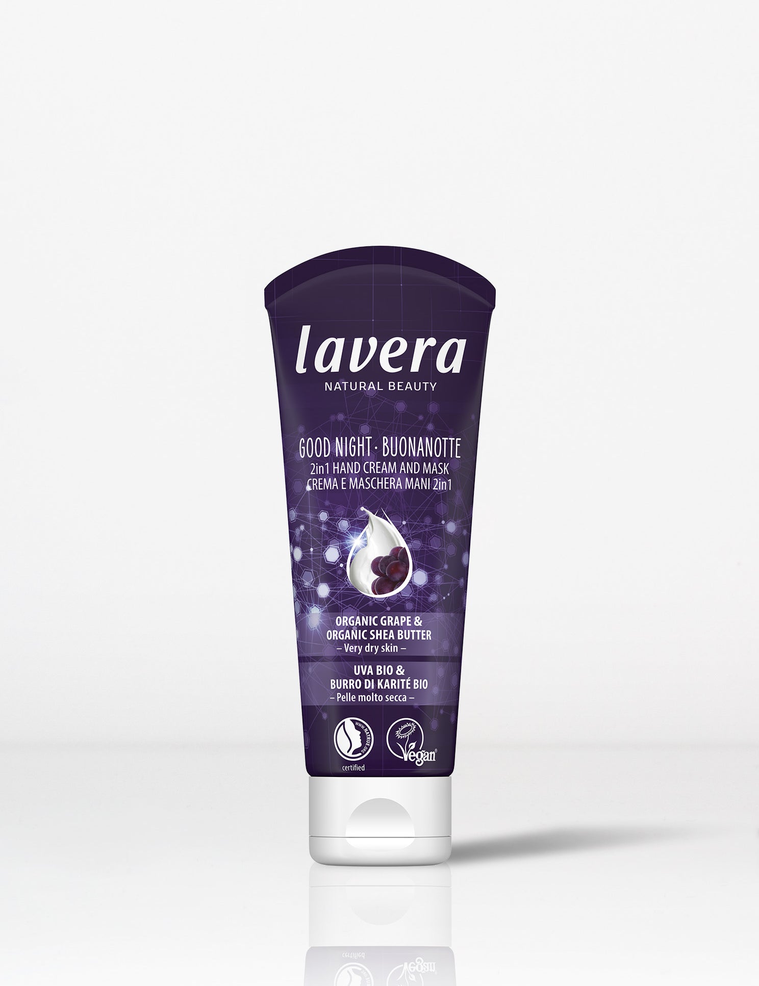 lavera Buonanotte Crema e Maschera Mani 2in1