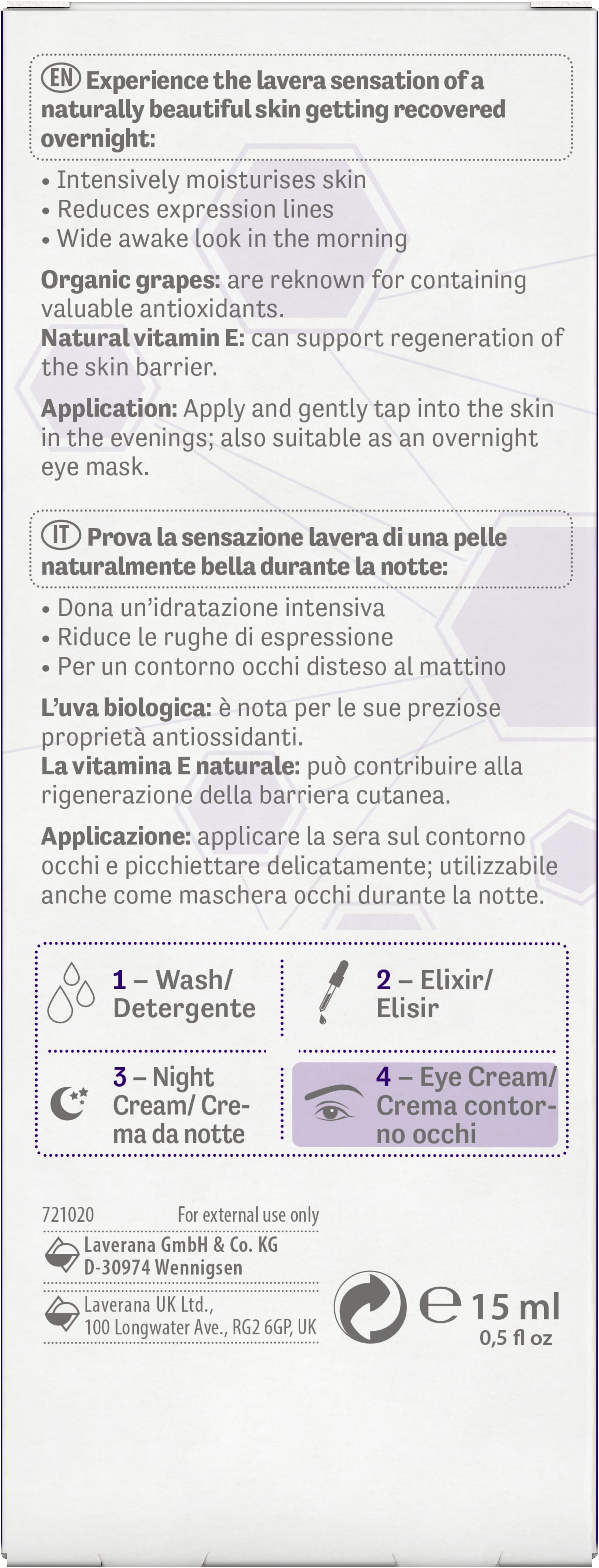 lavera Re-Energizing Sleeping Trattamento Occhi