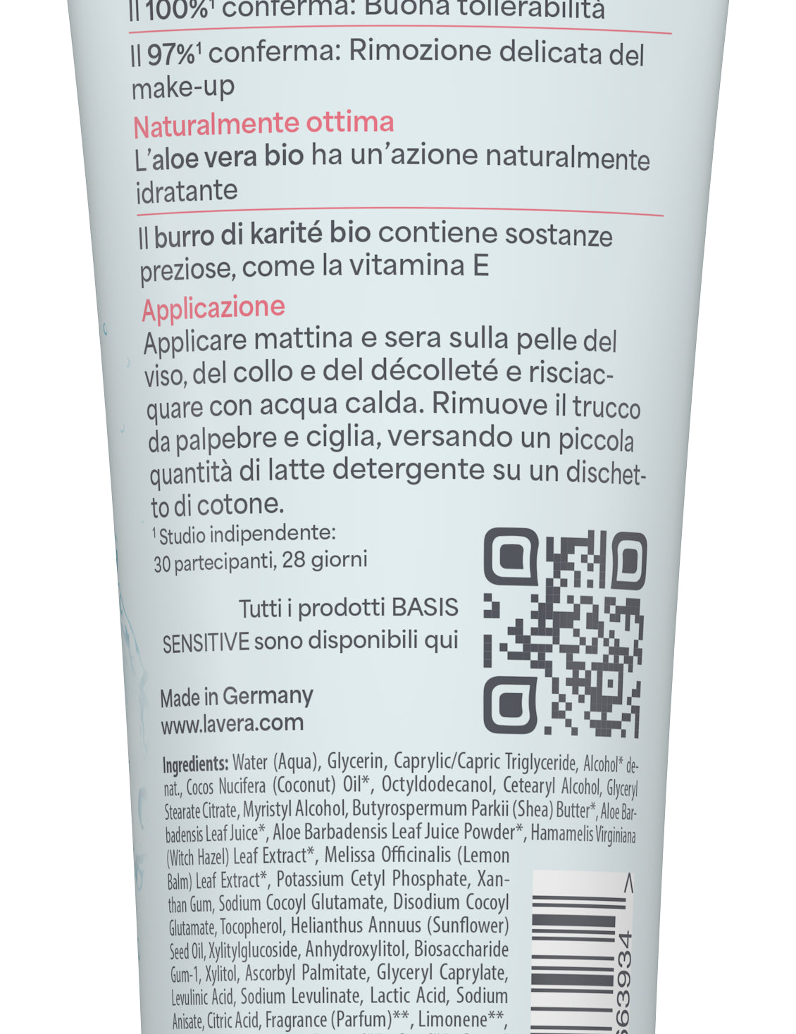 lavera basis sensitive Latte detergente