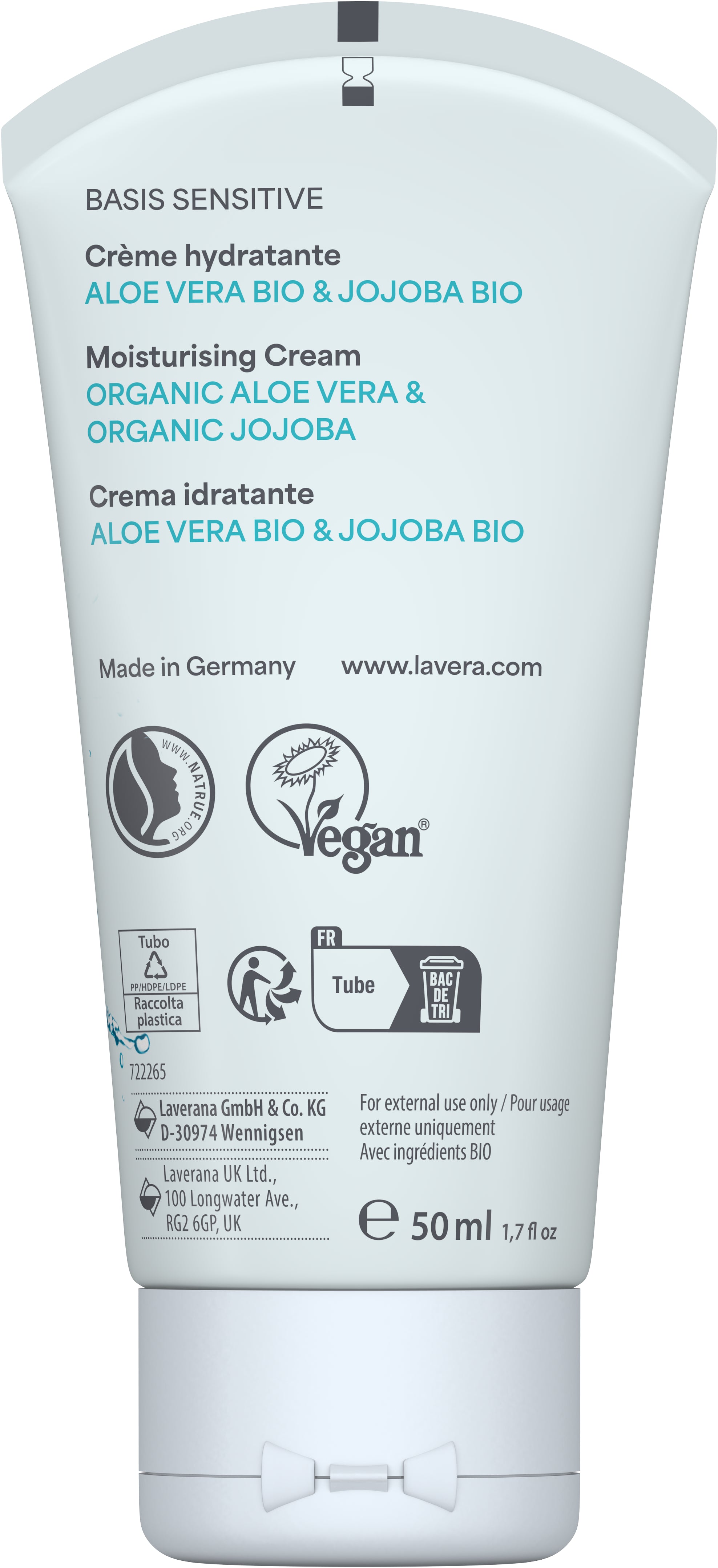 lavera basis sensitive Crema idratante