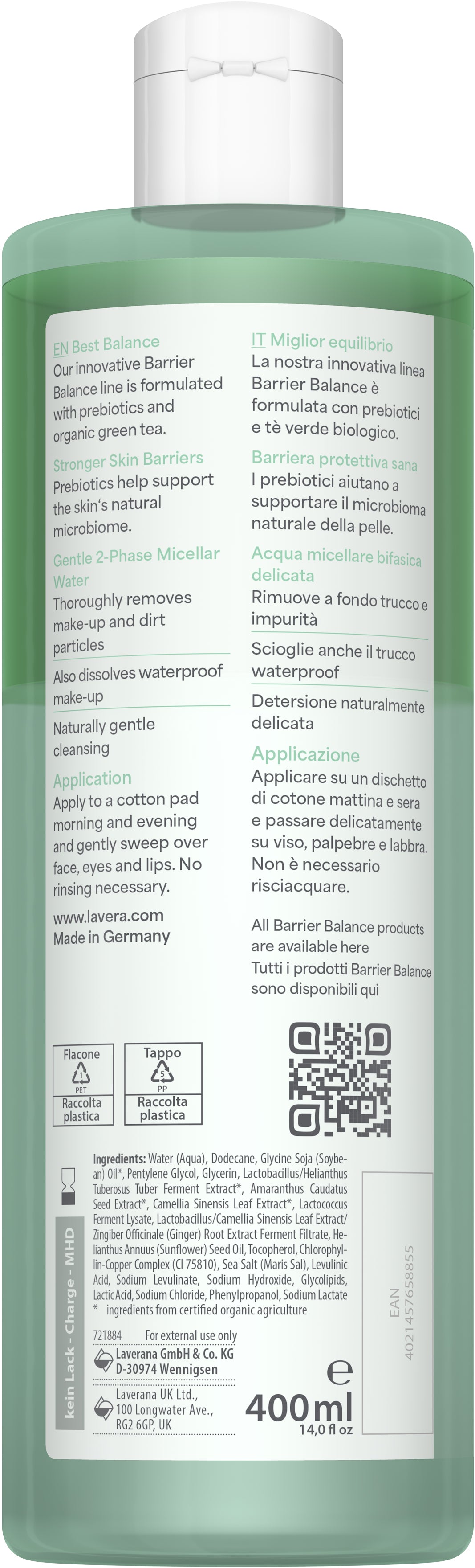 lavera Barrier Balance 2-Phasen Mizellenwasser