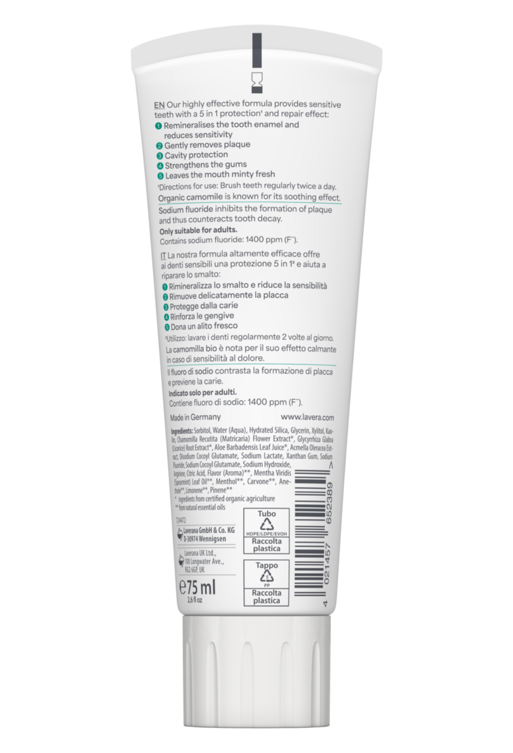 lavera Dentifricio Sensitive & Repair