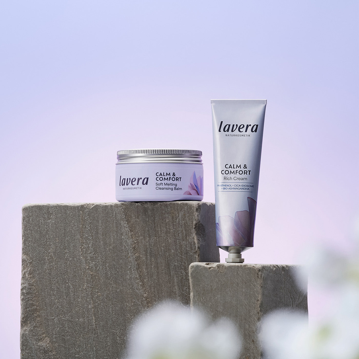 Calm & Comfort Soft Melting Cleansing Balm und Calm & Comfort Rich Cream