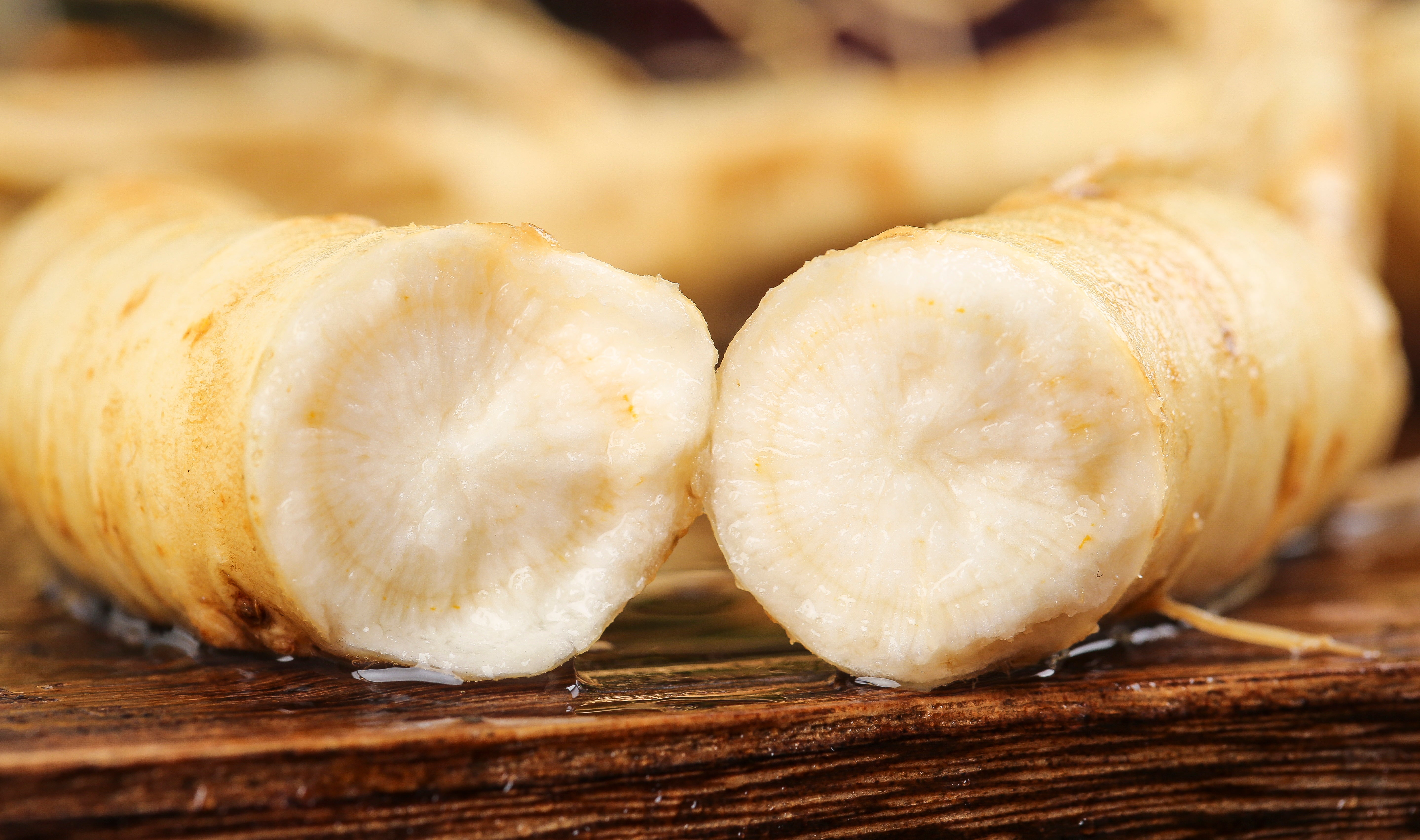 radice di ginseng spezzata