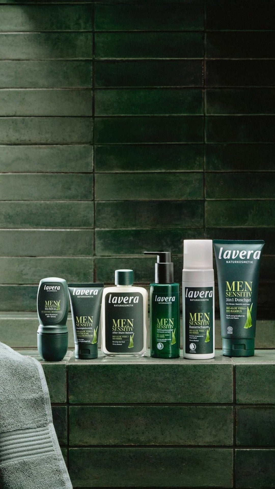 linea cosmetica lavera da uomo