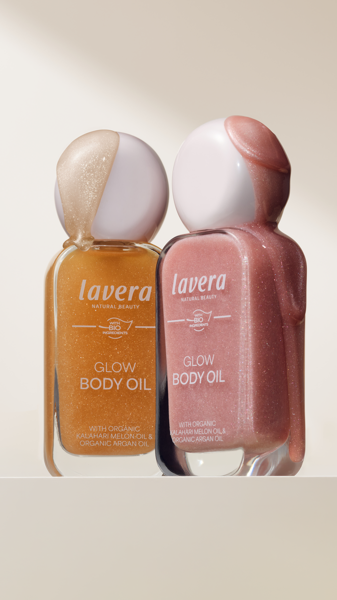 Glow Body Oil in rosa e oro