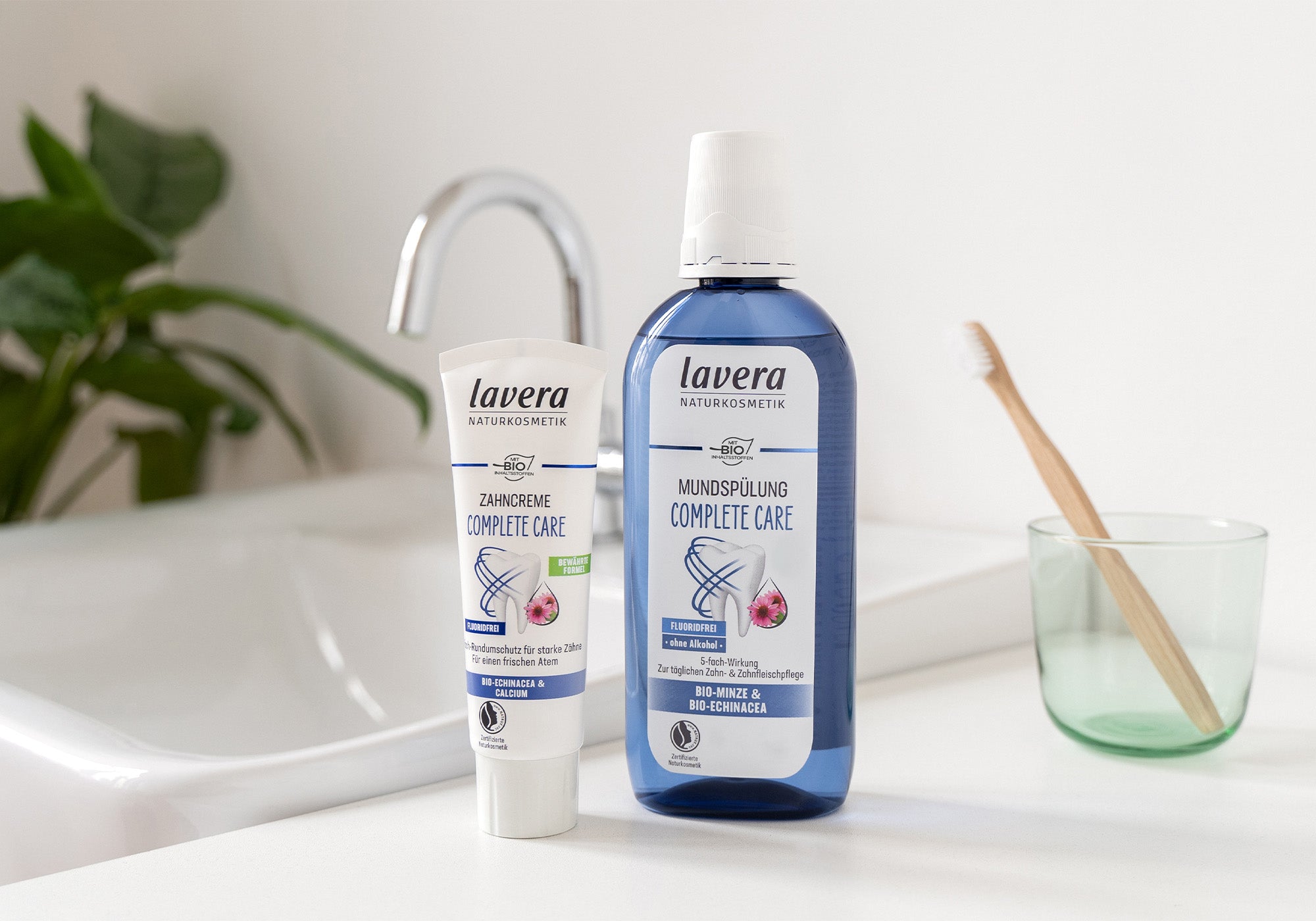 lavera Complete Care Zahncreme und Mundspülung