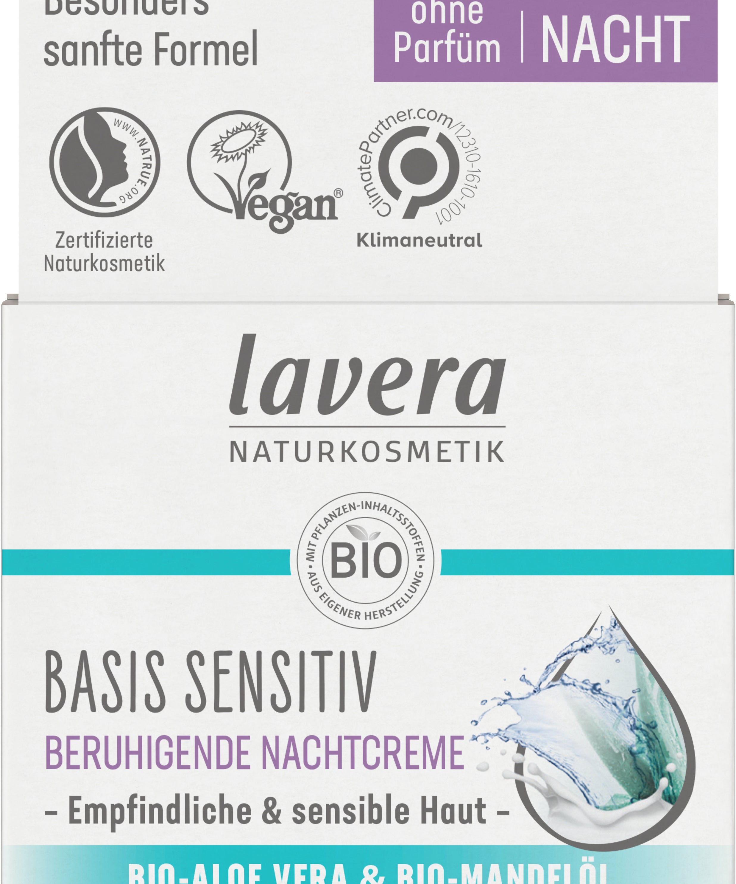 lavera basis sensitiv Crema notte idratante lenitiva