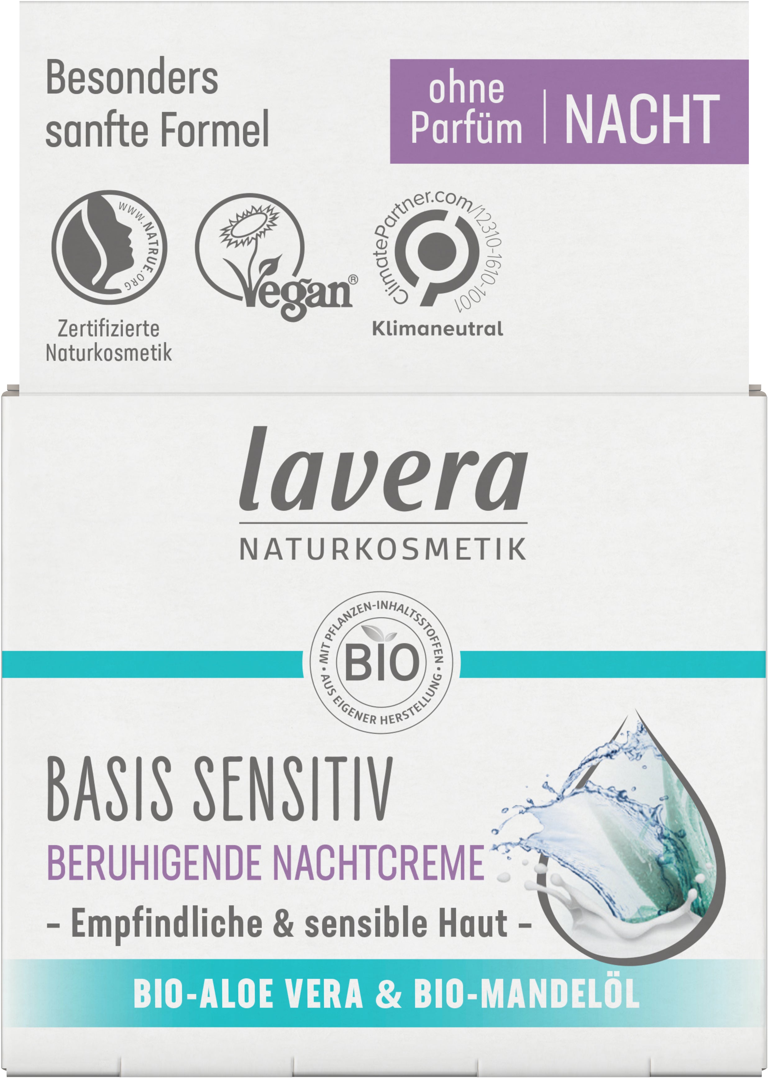 lavera basis sensitiv Crema notte idratante lenitiva
