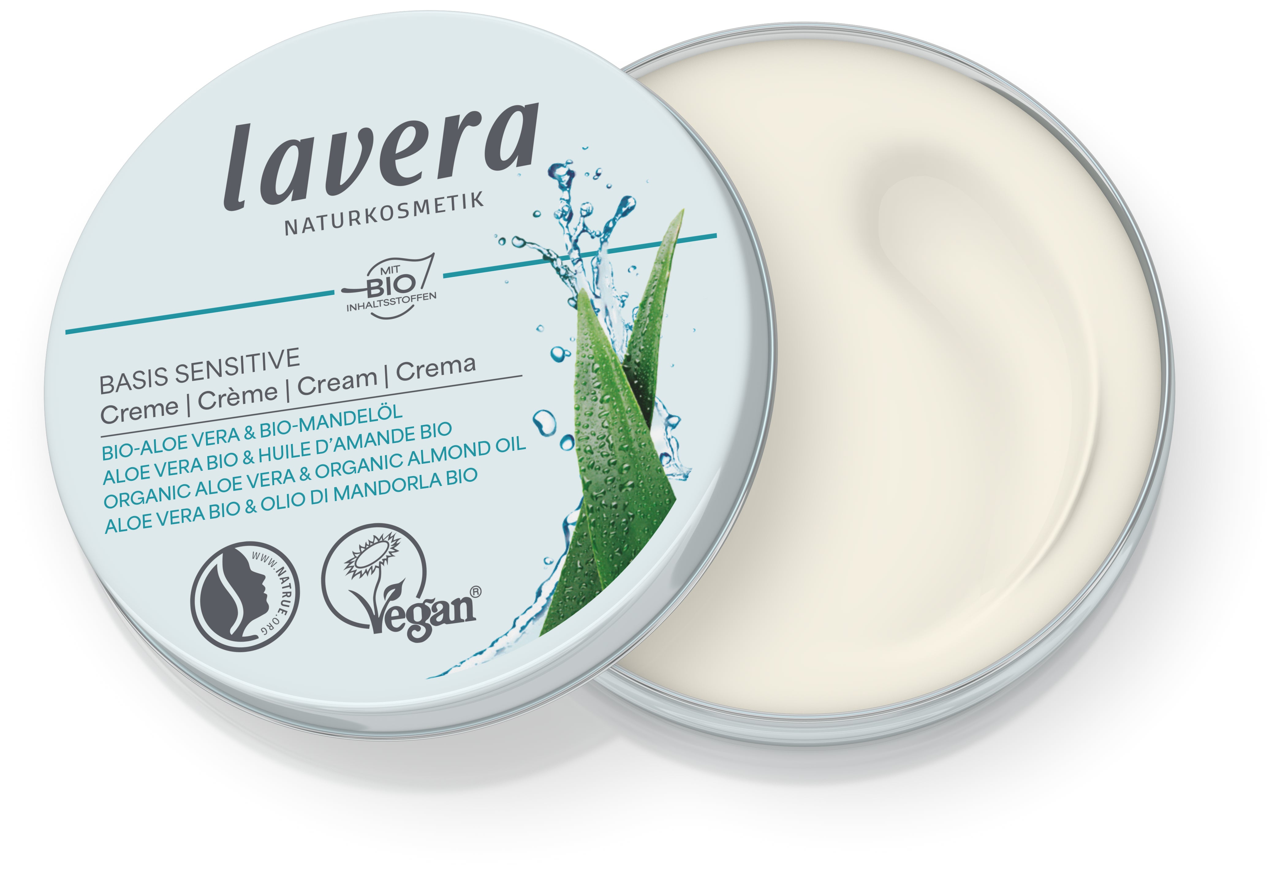 lavera Travel Size basis sensitive Crema