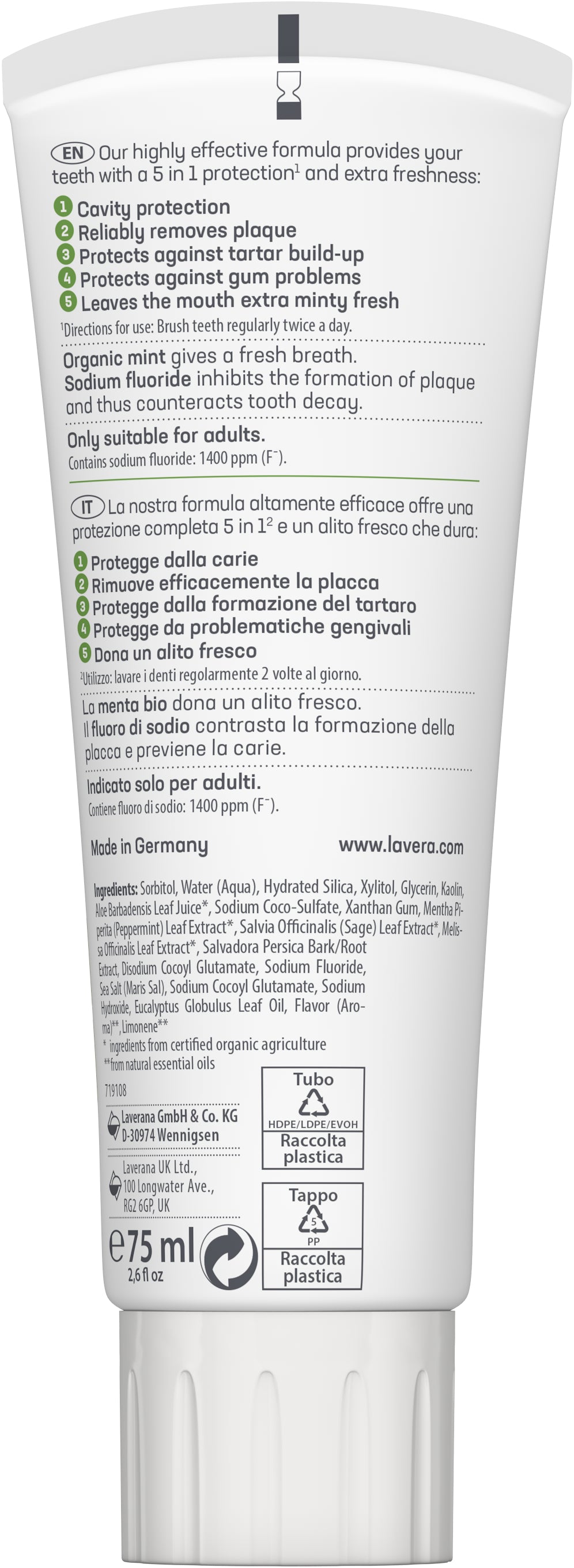 lavera Zahncreme Complete Care