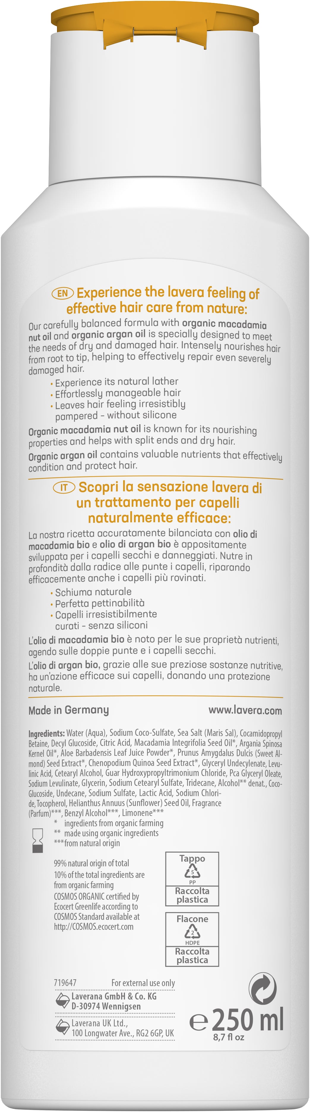 lavera Shampoo Riparazione & Nutrimento profondo
