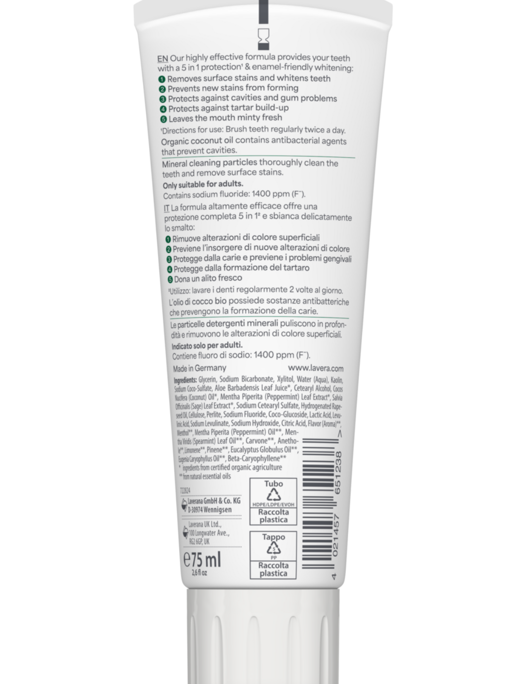 lavera Dentifricio Sensitive Whitening