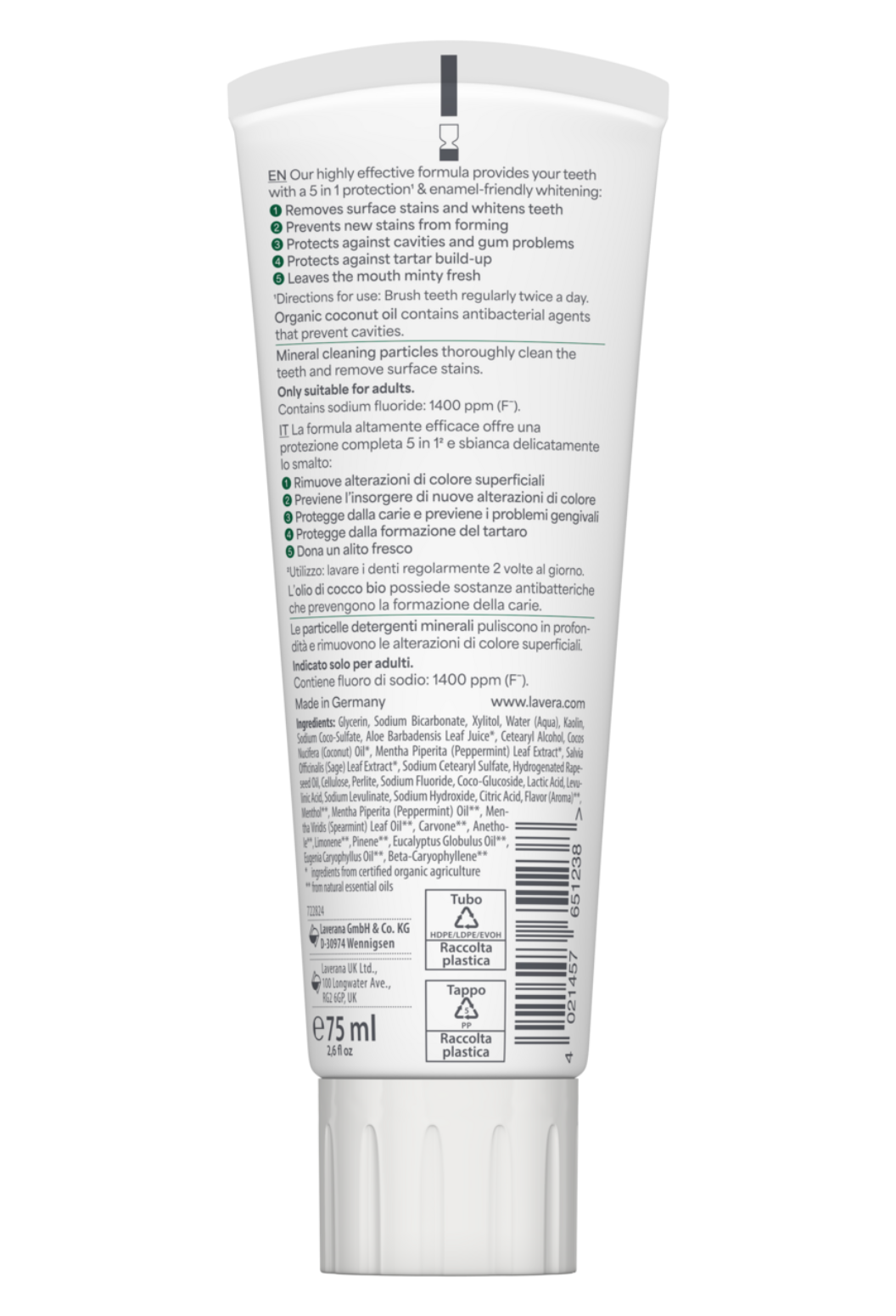 lavera Dentifricio Sensitive Whitening