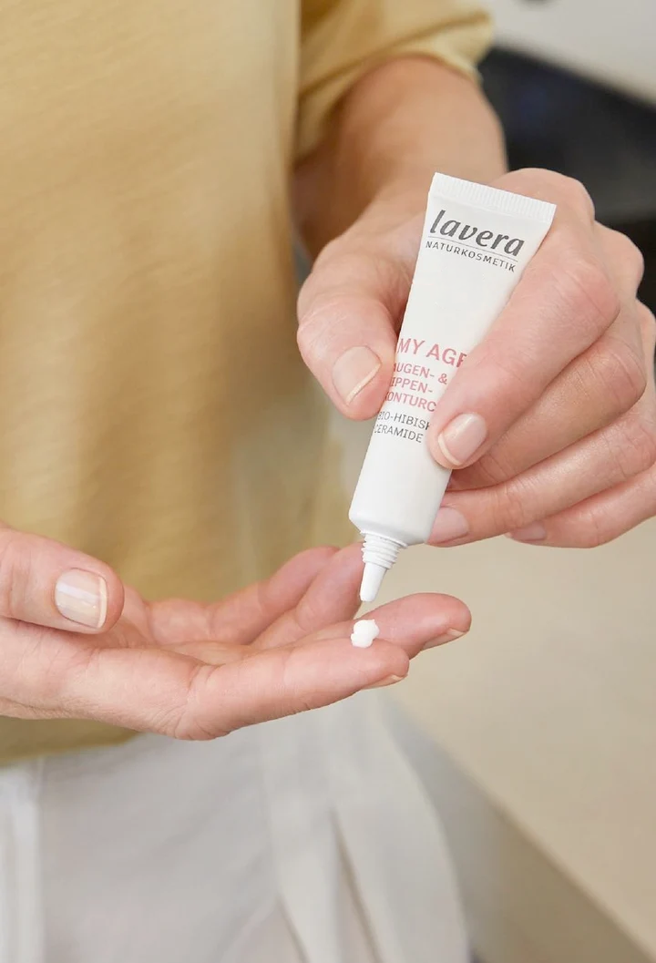 My Age Augen- & Lippen-Kontourcreme in der Anwendung