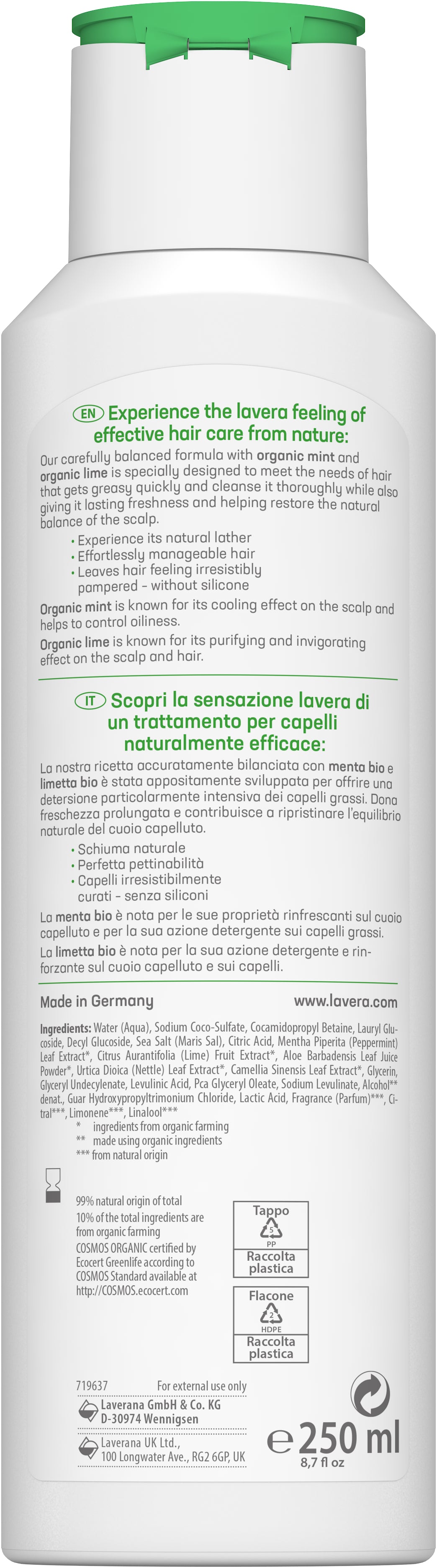 lavera Shampoo Rinfrescante & riequilibrante