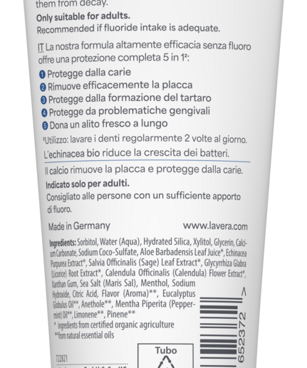 lavera Dentifricio Complete Care Senza Fluoro