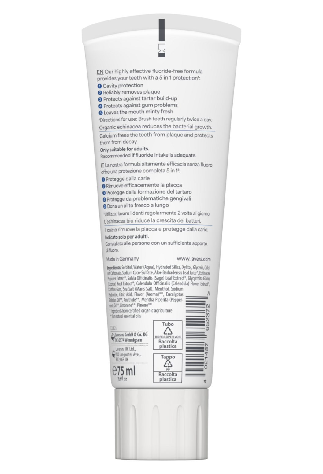 lavera Zahncreme Complete Care Fluoridfrei
