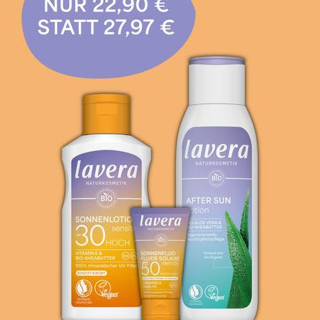 Komplett-Bundle mit drei Sonnenprodukten