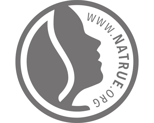 Logo naturale rotondo con testo "nature"