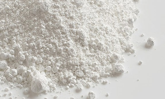 Polvere di biossido di titanio in primo piano